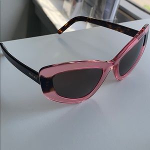 Prada Cat Eye Sunglasses (pink Havana)